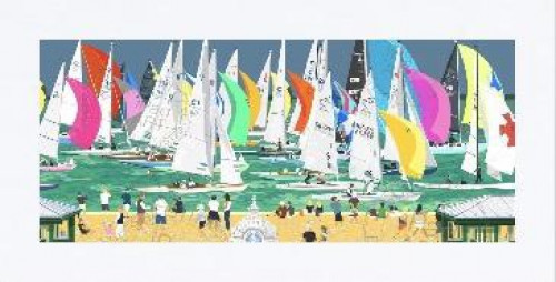 Flying Finish Cowes - unframed large