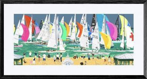 Flying Finish Cowes - framed large