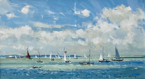 Sailing off Lepe