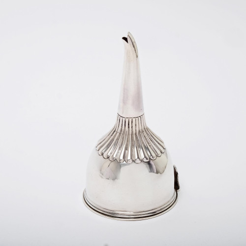 George III silver wine funnel