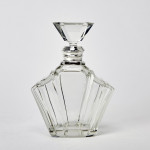 Art Deco sterling silver & crystal decanter