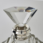 Art Deco sterling silver & crystal decanter