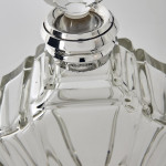 Art Deco sterling silver & crystal decanter