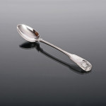 George III Fiddle Thread & Shell silver basting spoon