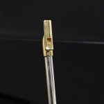 Handmade silver penny whistle