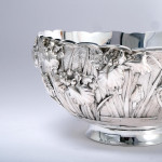 Meiji Japanese silver bowl