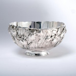 Meiji Japanese silver bowl