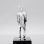 Sterling silver model of Lomond thoroughbred racehorse