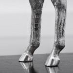Sterling silver model of Lomond thoroughbred racehorse