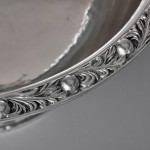Large hand-raised Arts & Crafts-style silver centrepiece bowl