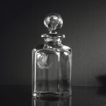 Two-bottle Edwardian silver tantalus set