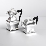 5-piece Edwardian silver tea set