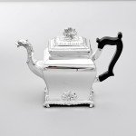 5-piece Edwardian silver tea set