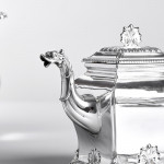 5-piece Edwardian silver tea set