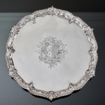 Large mid-18th-century silver salver