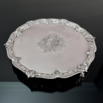Large mid-18th-century silver salver