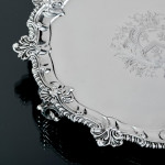 11" George III silver salver