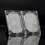 Edwardian folding diptych silver photograph frame