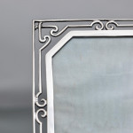 Edwardian folding diptych silver photograph frame