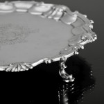 9½" George II silver salver