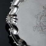 9½" George II silver salver
