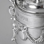 Rare & unusual Edwardian silver pepper grinder