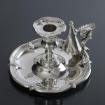 Victorian silver chamberstick by royal silversmith