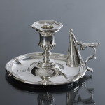 Victorian silver chamberstick by royal silversmith