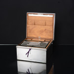 Victorian silver writing compendium