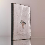 Edwardian silver & mother-of-pearl blotter album