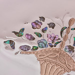 Edwardian silver & mother-of-pearl blotter album