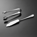 Set of Victorian hand-forged Old English silver cutlery for 12 in a canteen