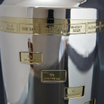 Art Deco silver-plated recipe cocktail shaker