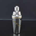 Art Deco silver-plated recipe cocktail shaker