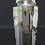 Art Deco silver-plated recipe cocktail shaker