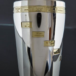 Art Deco silver-plated recipe cocktail shaker