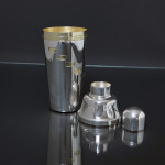 Art Deco silver-plated recipe cocktail shaker
