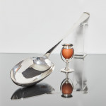 Giant Britannia silver basting spoon