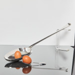 Giant Britannia silver basting spoon