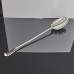 Giant Britannia silver basting spoon