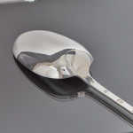 Giant Britannia silver basting spoon