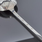 Giant Britannia silver basting spoon