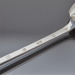 Giant Britannia silver basting spoon