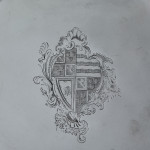 Large George II pie-crust silver salver