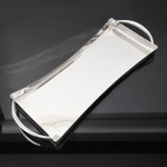 5-piece postmodern silver tea & coffee set & tray