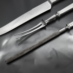 Set of Glamis pattern silver cutlery for 12
