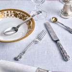 Victorian hand-forged silver Queens pattern silver cutlery for 24 in canteen