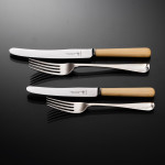 Canteen set of antique hand-forged Old English silver cutlery set for 12