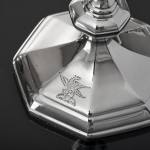 Pair of Queen Anne cast Britannia silver candlesticks