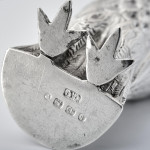 Victorian silver owl pepper caster